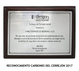 Reconocimiento Cerrejón