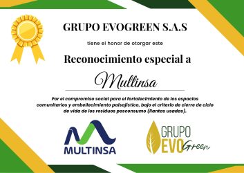 Reconocimiento especial grupo evo Green sas. 2023